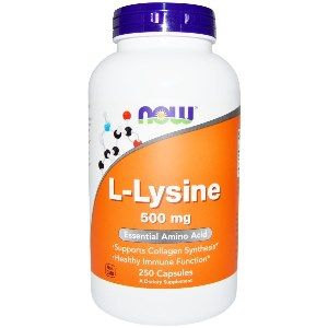 L-Lysine 500 mg (250 Caps) NOW Foods